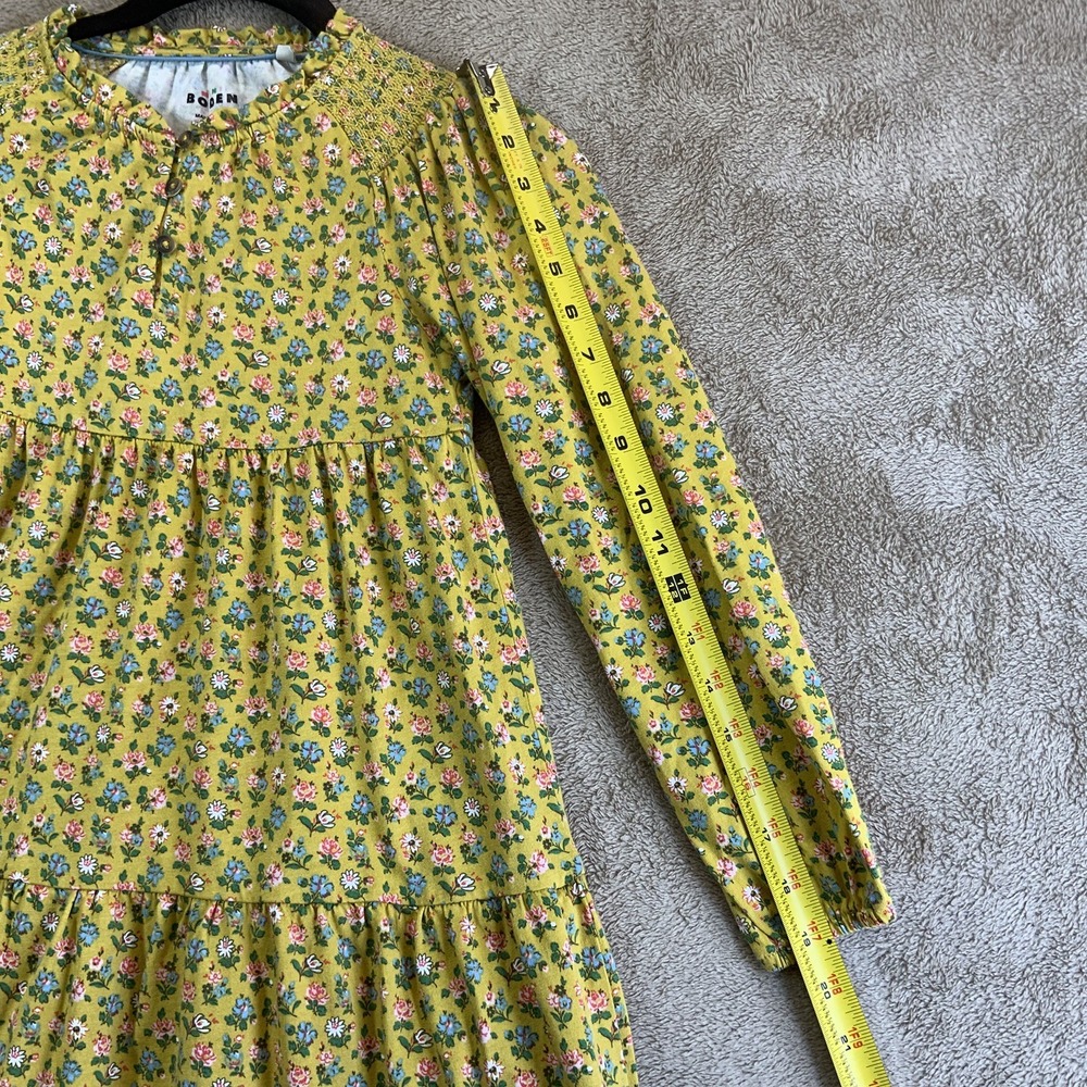 Mini Boden Long Sleeve Tiered Floral Dress 8-9 Autumn Fall Prairie EUC - Picture 5 of 8